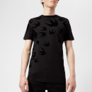 McQ Alexander McQueen Men's All Over Swallow T-Shirt - Darkest Black