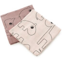Done by Deer Contour Muslin Cloth - Powder (Pack of 2)