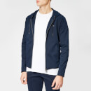Emporio Armani Men's Zipped Small Logo Hoody - Blue Navy