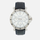 Versus Versace Men's Steenberg Leather Strap Watch - Navy/Silver