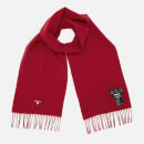 Barbour Men's Plain Lambswool Scarf - Red