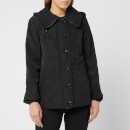 Emporio Armani Women's Short Water Repellent Jacket with Hood - Black