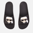 Karl Lagerfeld Men's Kondo Karl Ikonik Slide Sandals - Black