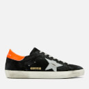 Golden Goose Deluxe Brand Men's Superstar Suede Trainers - Black/Silver Matt Star