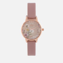 Olivia Burton Women's The Wishing Vegan Watch - Rose Sand & Rose Gold