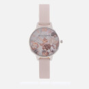 Olivia Burton Women's Marble Florals - Pink, Rose Gold & Silver