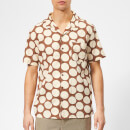 YMC Men's Malick Spot Print Shirt - Brown