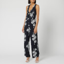 McQ Alexander McQueen Women's Knot Front Jumpsuit - Darkest Black