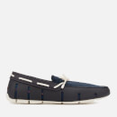 SWIMS Men's Braided Lace Loafers - Navy/White