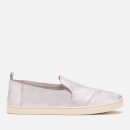 TOMS Women's Deconstructed Metallic Leather Alpargata Pumps - Lavender