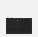 PS Paul Smith Men's Straw Grain Zip Pouch - Black