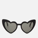 Saint Laurent Women's Loulou Heart Shaped Sunglasses - Black