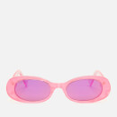 Gucci Women's Oval Frame Acetate Sunglasses - Pink