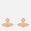 Vivienne Westwood Women's Minnie Bas Relief Earrings - Pink Gold Crystal