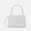 by FAR Women's Mini Croco Embossed Leather Tote Bag - White