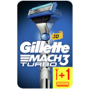 Mach3 Turbo 3D-Rasierer + 2 Rasierklingen Mach3 Turbo 3D-Rasierer + 2 Rasierklingen