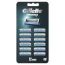 Gillette Mach 3 Razor Blades Refill, 12 Pack Gillette Mach 3 Razor Blades Refill, 12 Pack