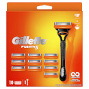 Gillette Fusion Value Pack, Razor + 10 Razor Blades Gillette Fusion Value Pack, Razor + 10 Razor Blades