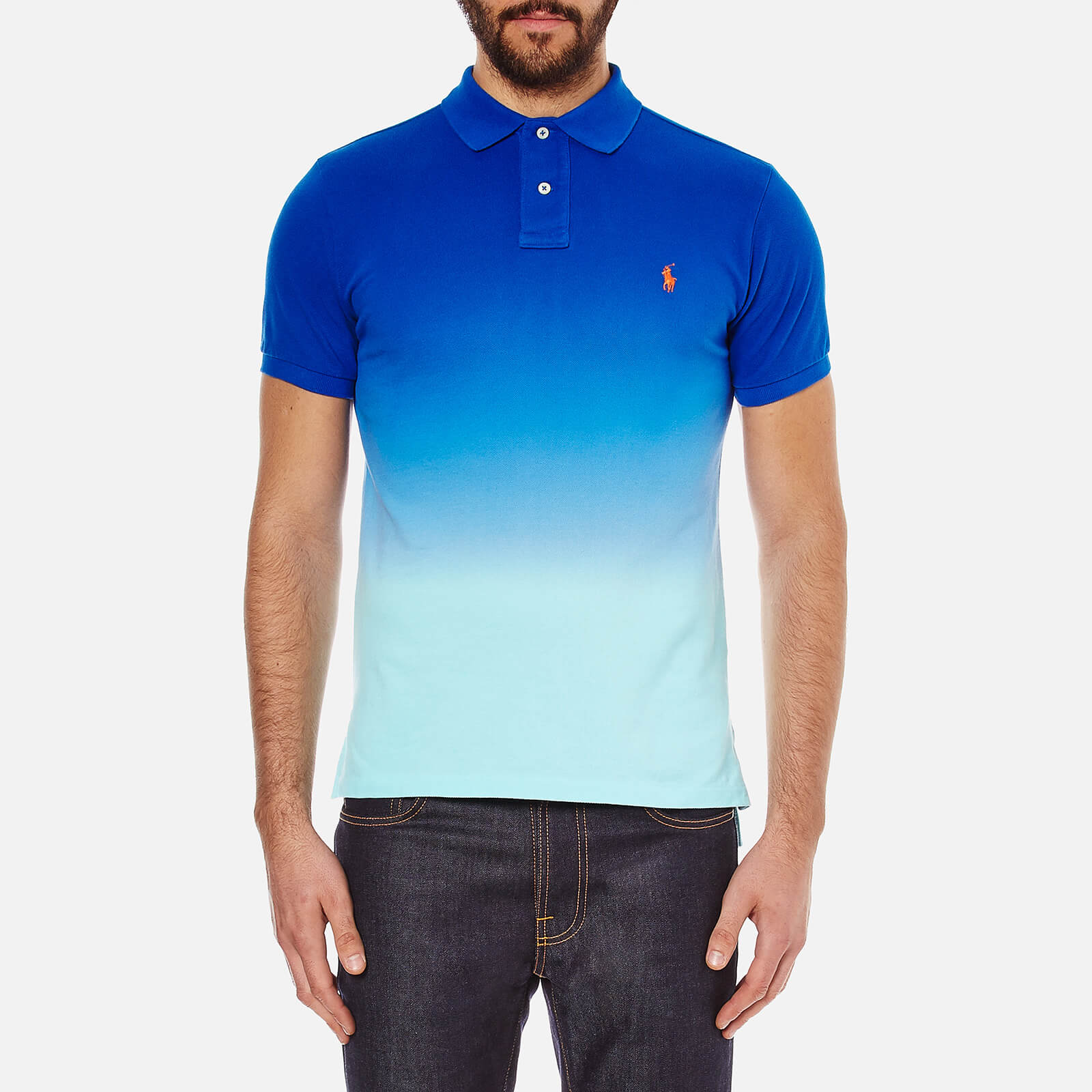 Ralph lauren dip dyed polo shirt Clearance