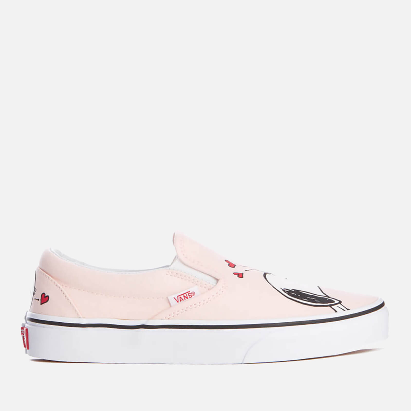 vans peanuts slip on womens