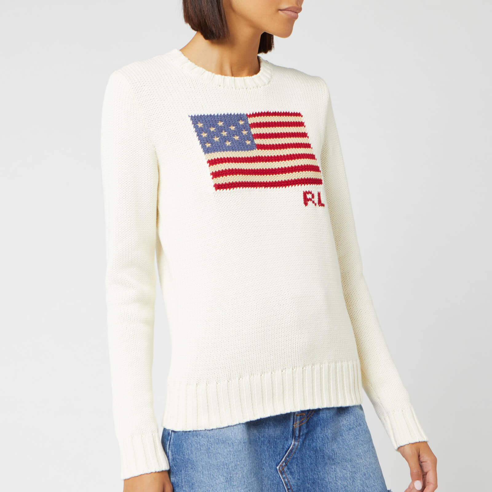 ralph lauren cream jumper womens