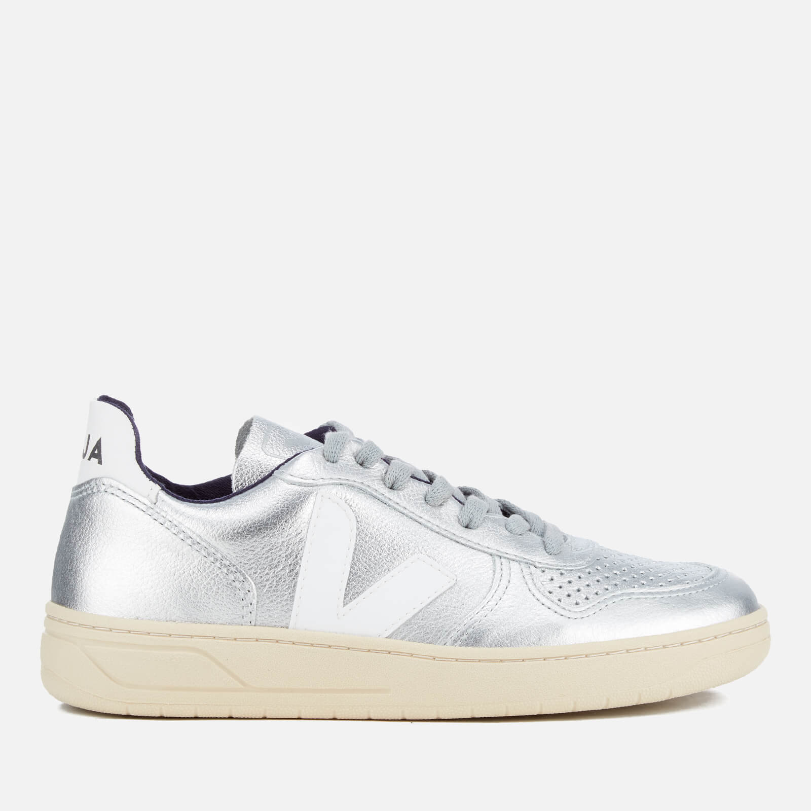 Silver veja trainers clearance