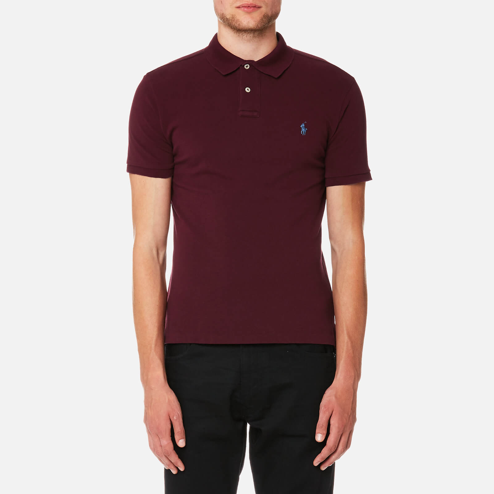 burgundy polo shirt ralph lauren