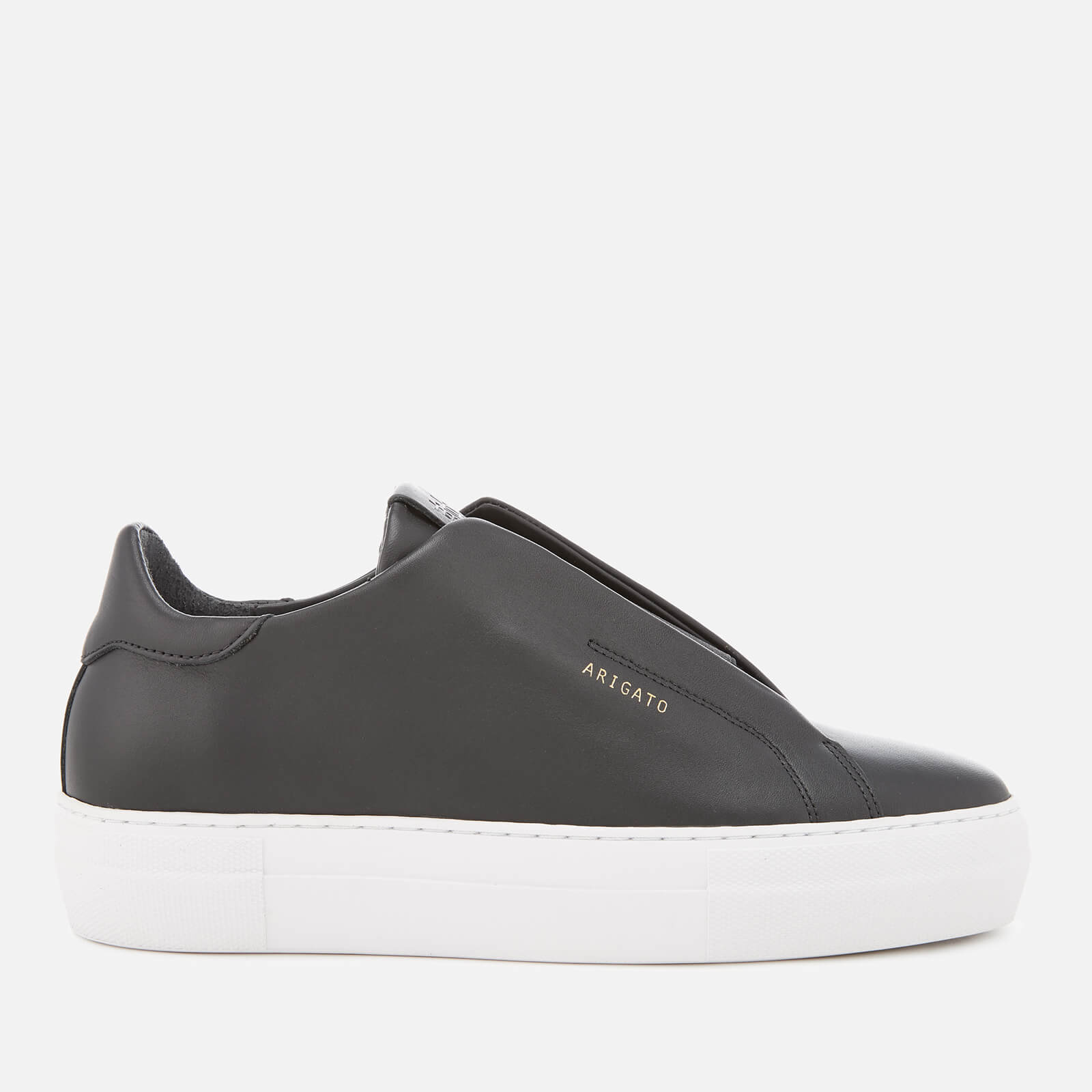 black laceless trainers womens