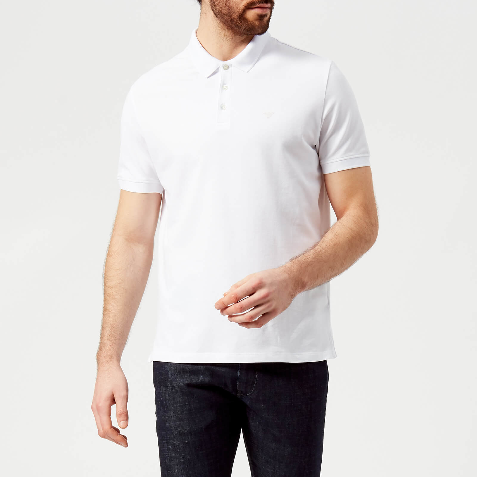 armani white polo