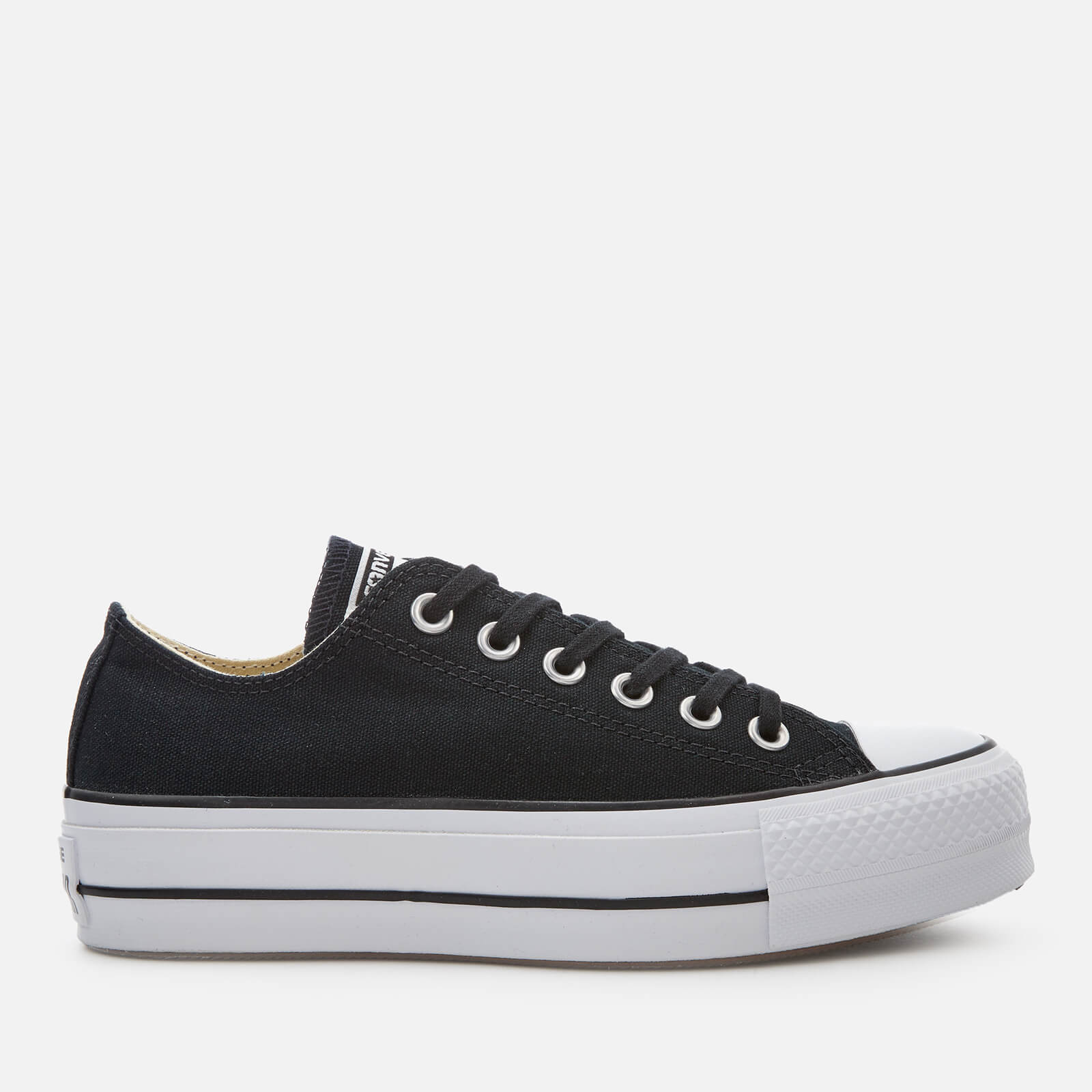converse black chuck taylor lift ox trainers