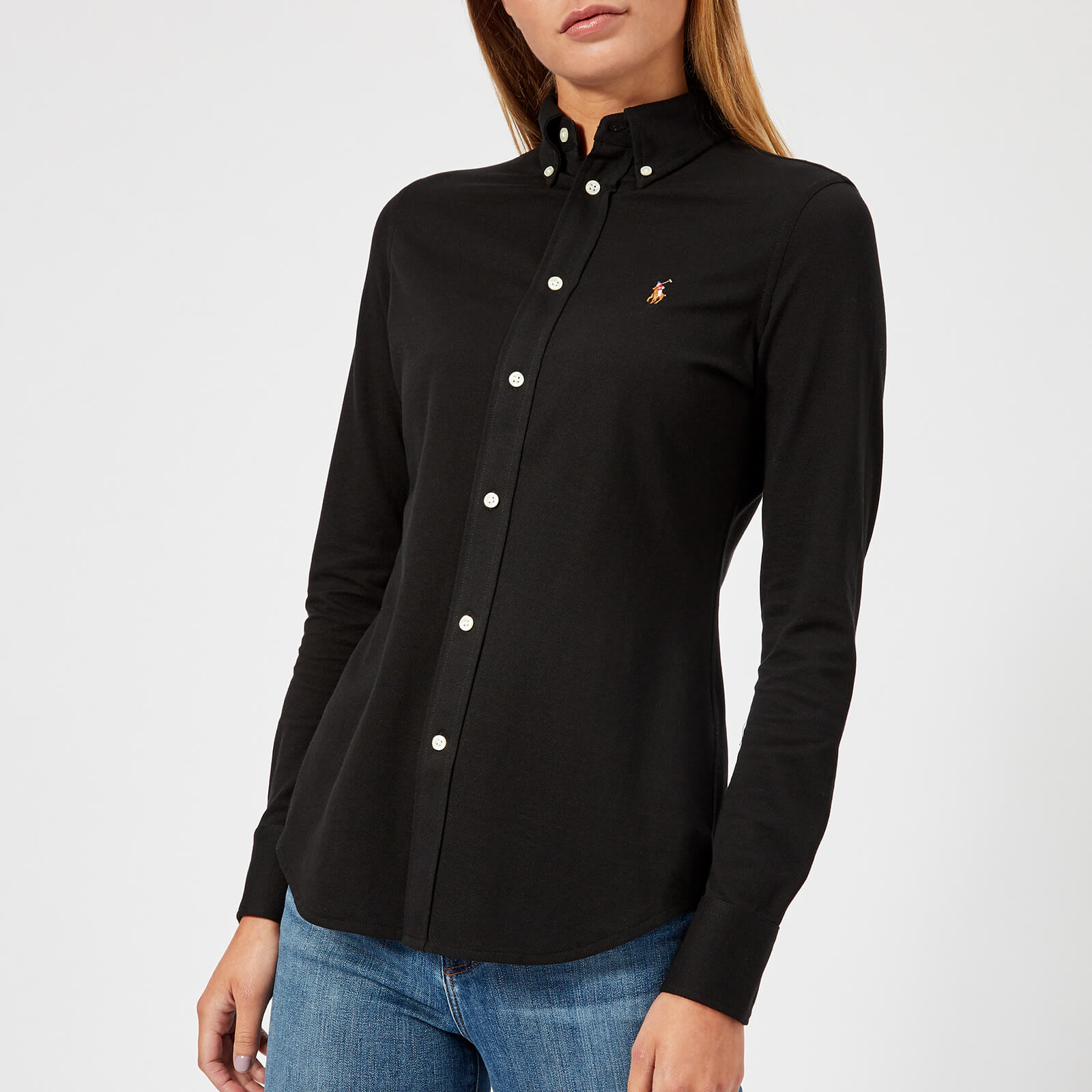 Womens black ralph lauren shirt clearance