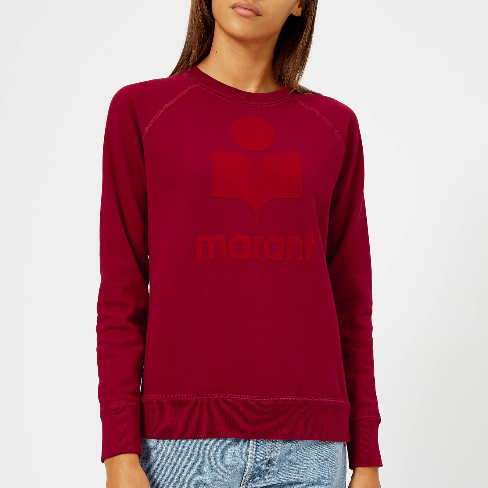 isabel marant red sweatshirt