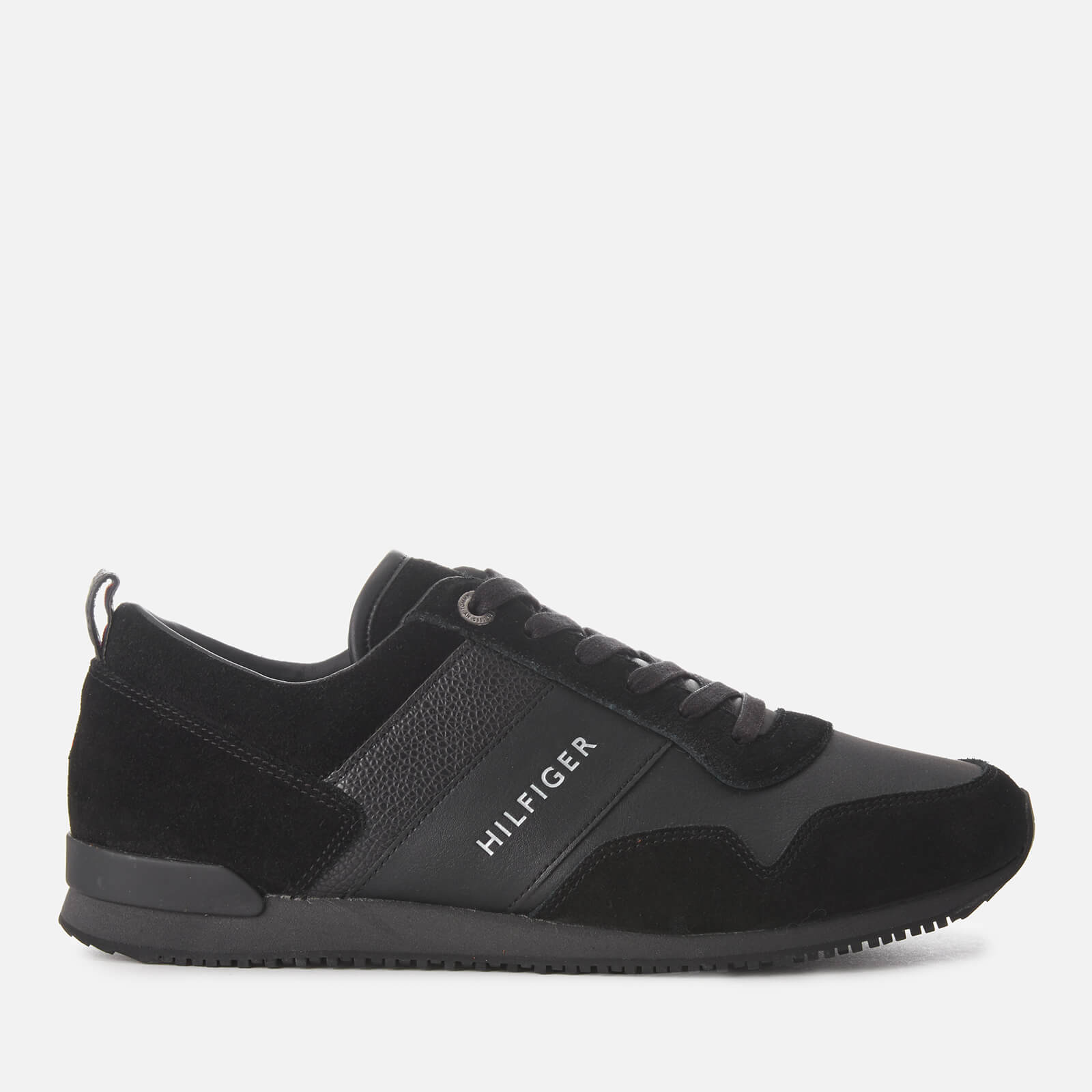 tommy hilfiger leather and suede trainers