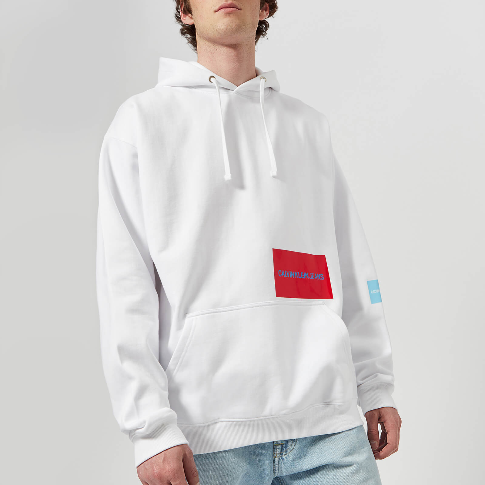 Calvin klein multi logo hoodie clearance