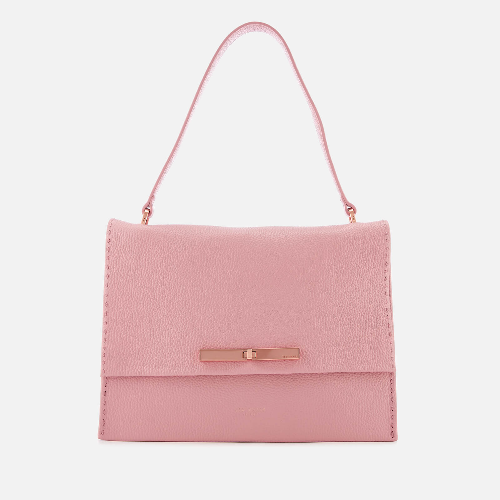 Ted baker jessi pale pink concertina leather shoulder bag clearance