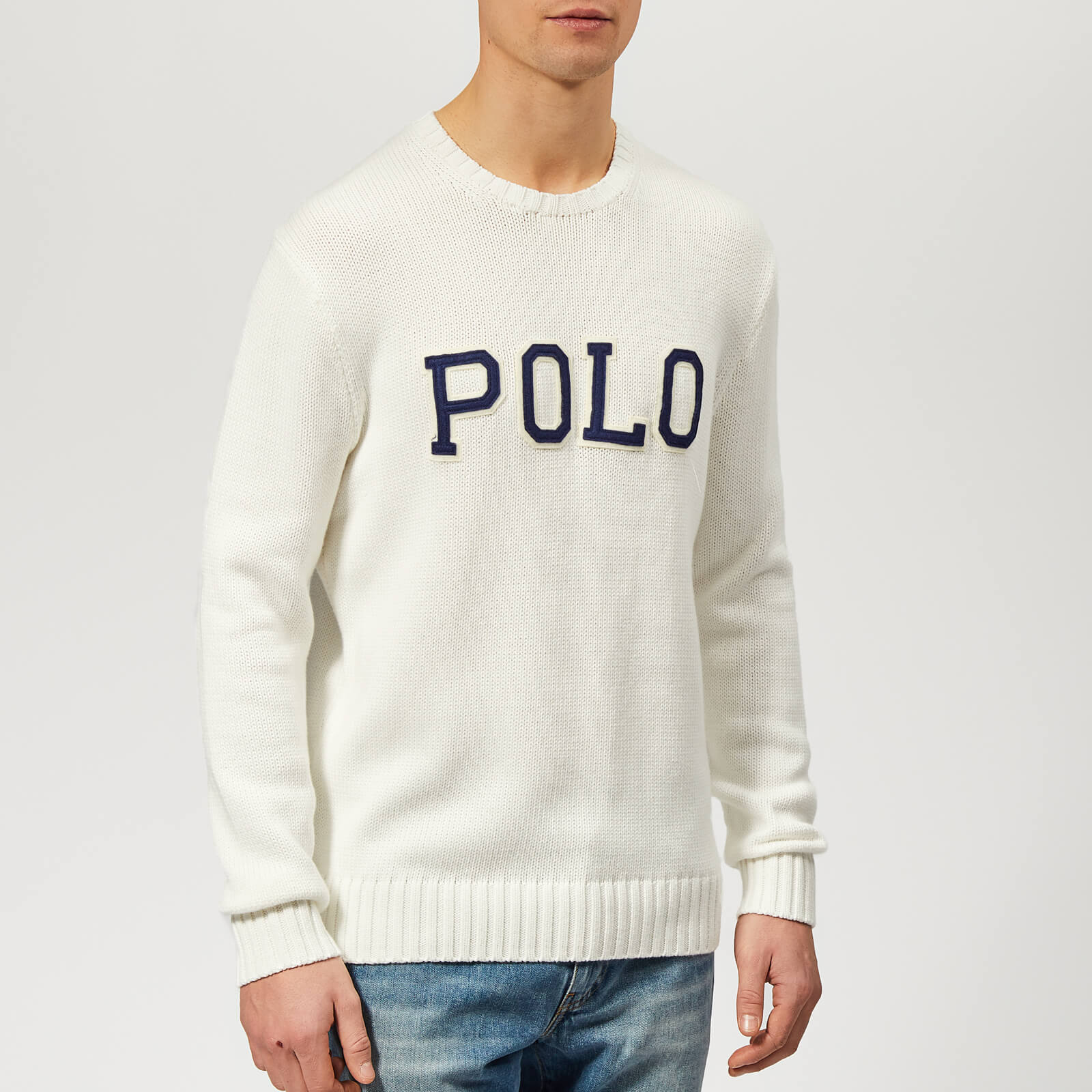 polo ralph lauren white jumper