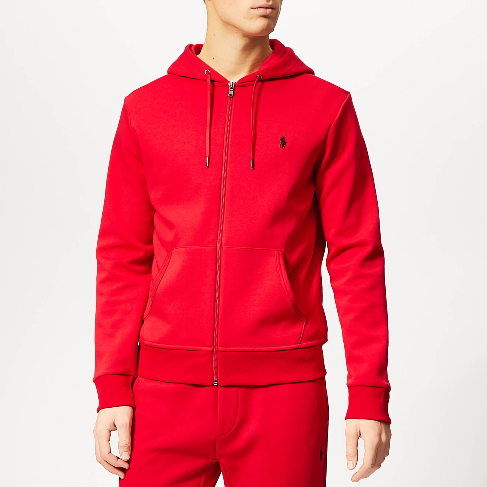 polo ralph lauren zip hoodie red