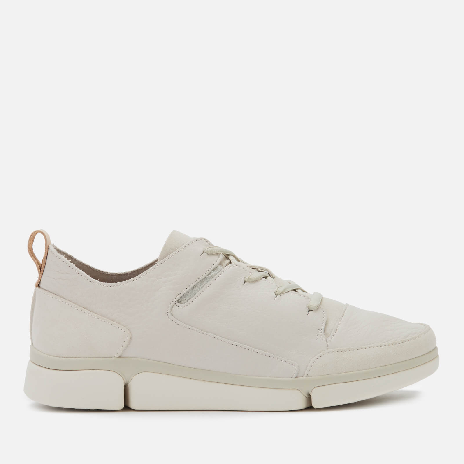clarks mens leather trainers