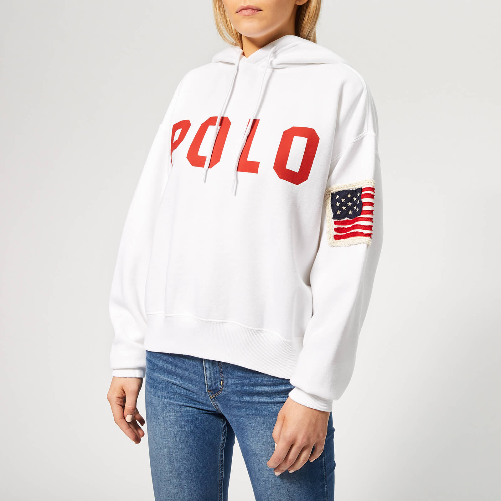 ralph lauren women's white sweatshirt