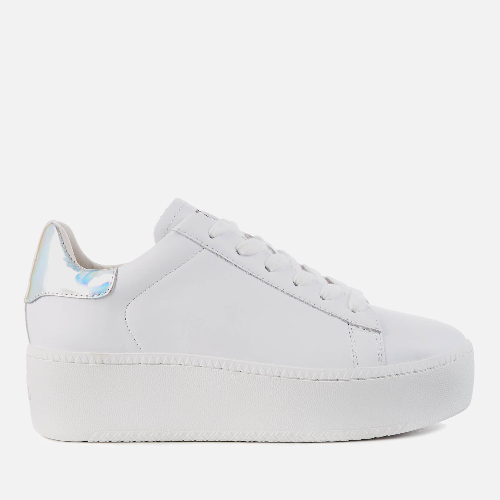 Womens white flatform trainers Clearance