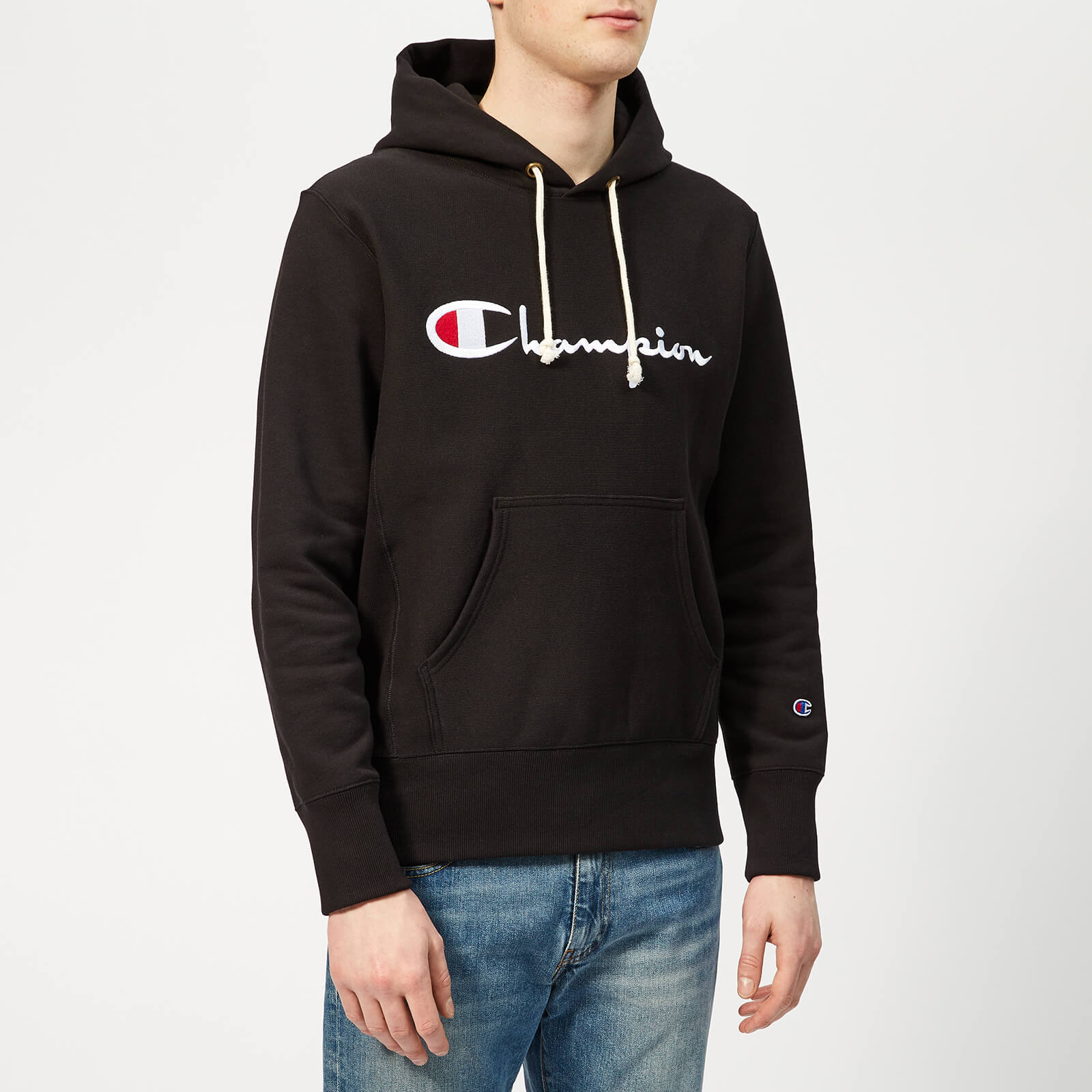 champion hoodie black mens