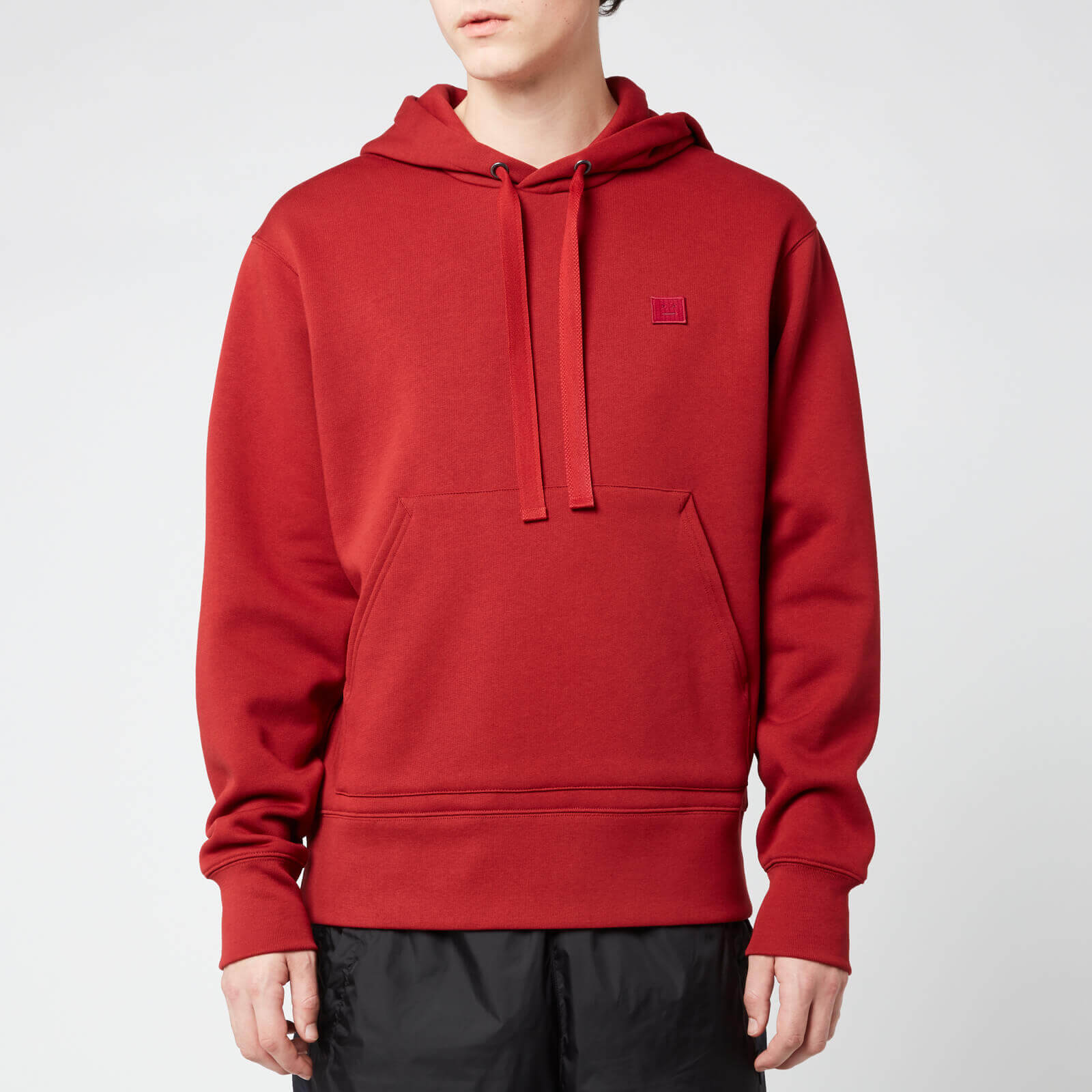 brick red hoodie