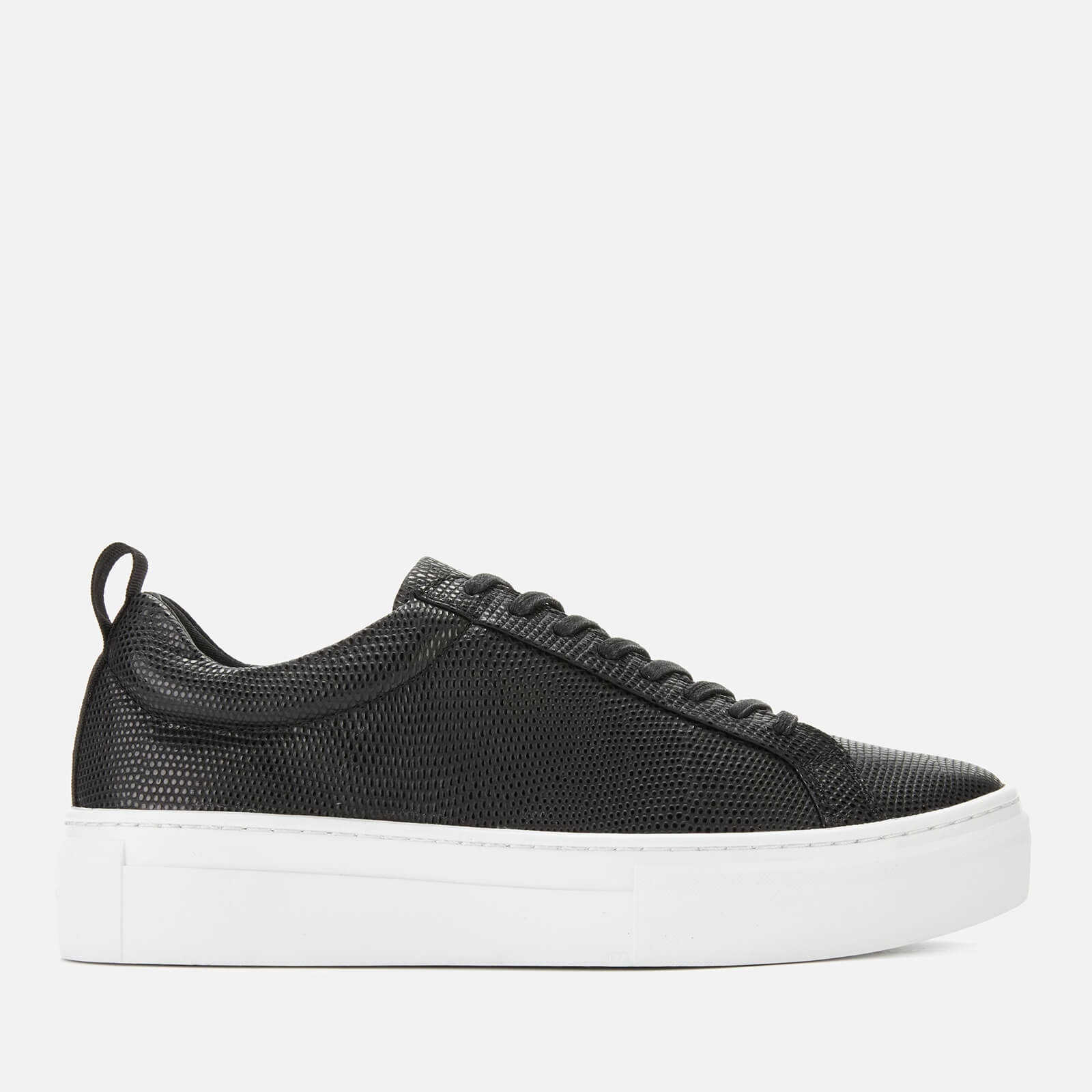 Zoe Embossed Leather Platform Trainers