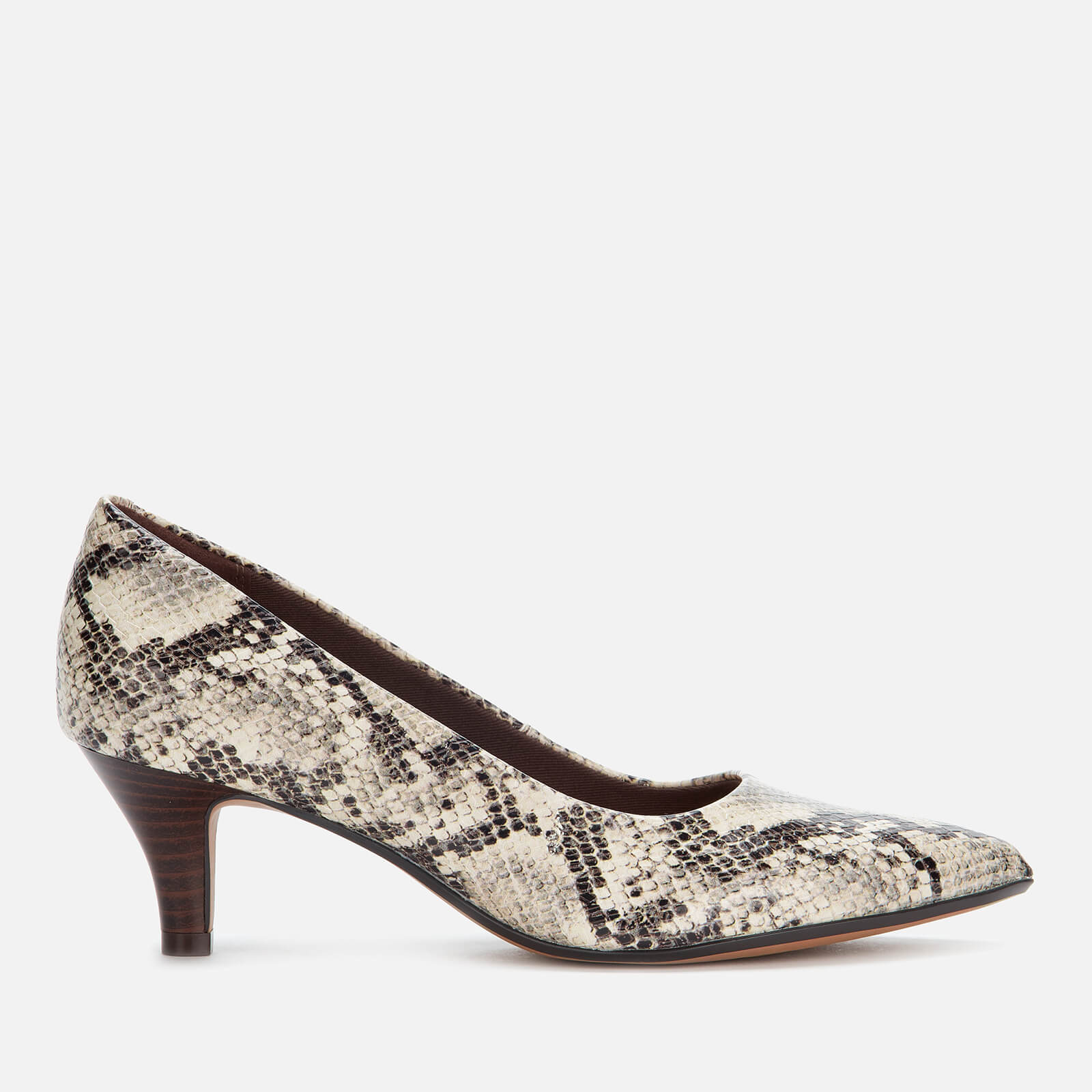 clarks snakeskin pumps