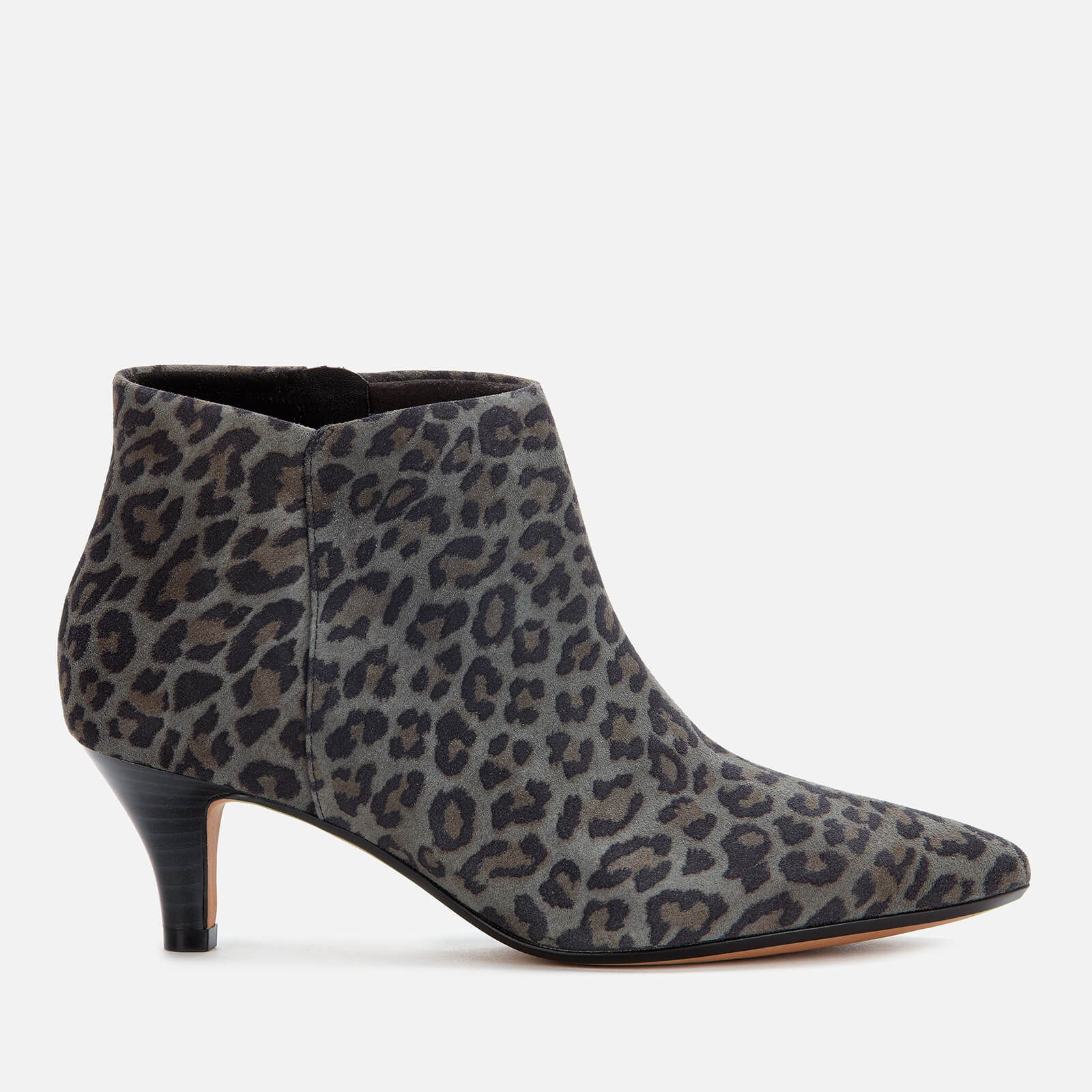 clarks animal print ankle boots