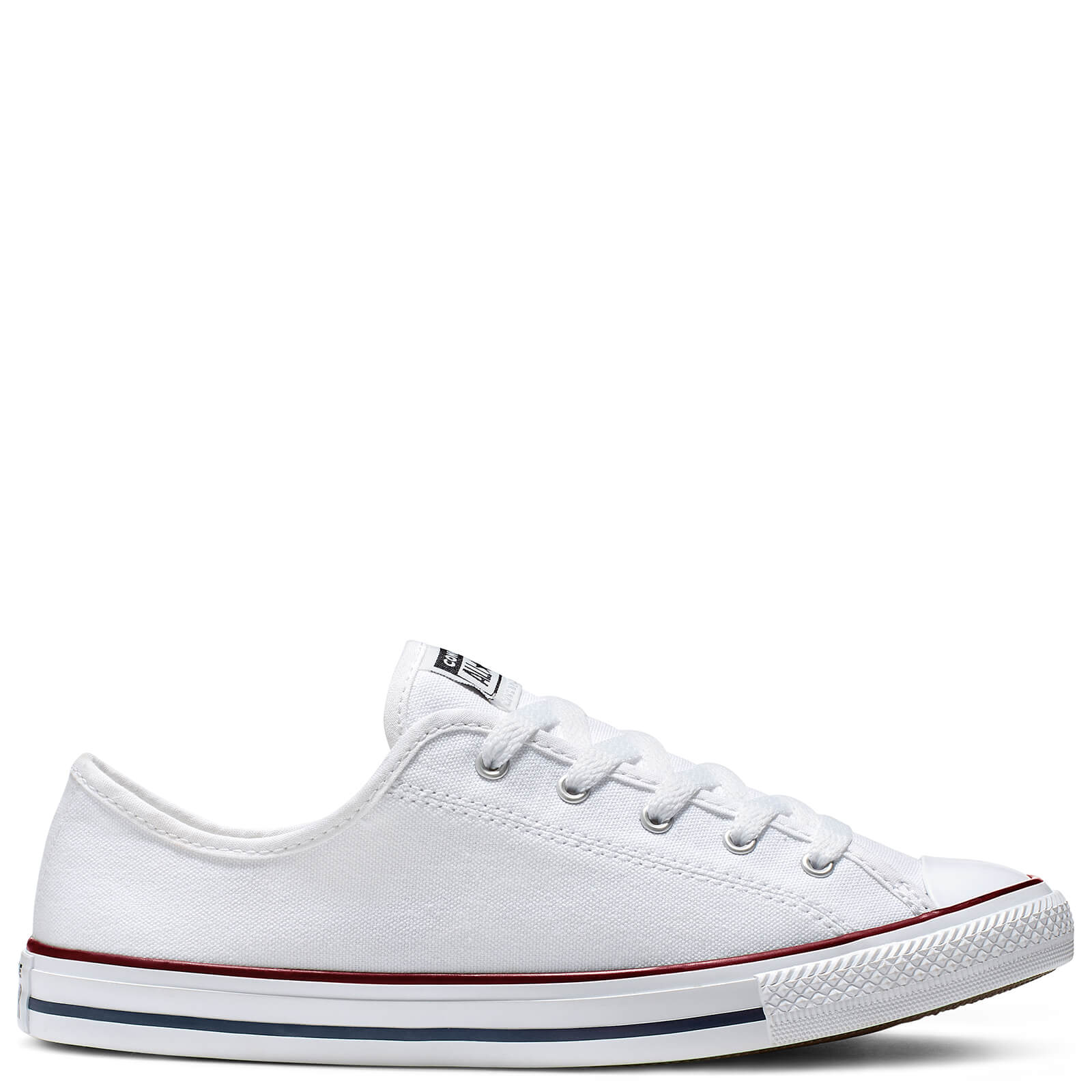 womens converse grey all star dainty canvas ox trainers