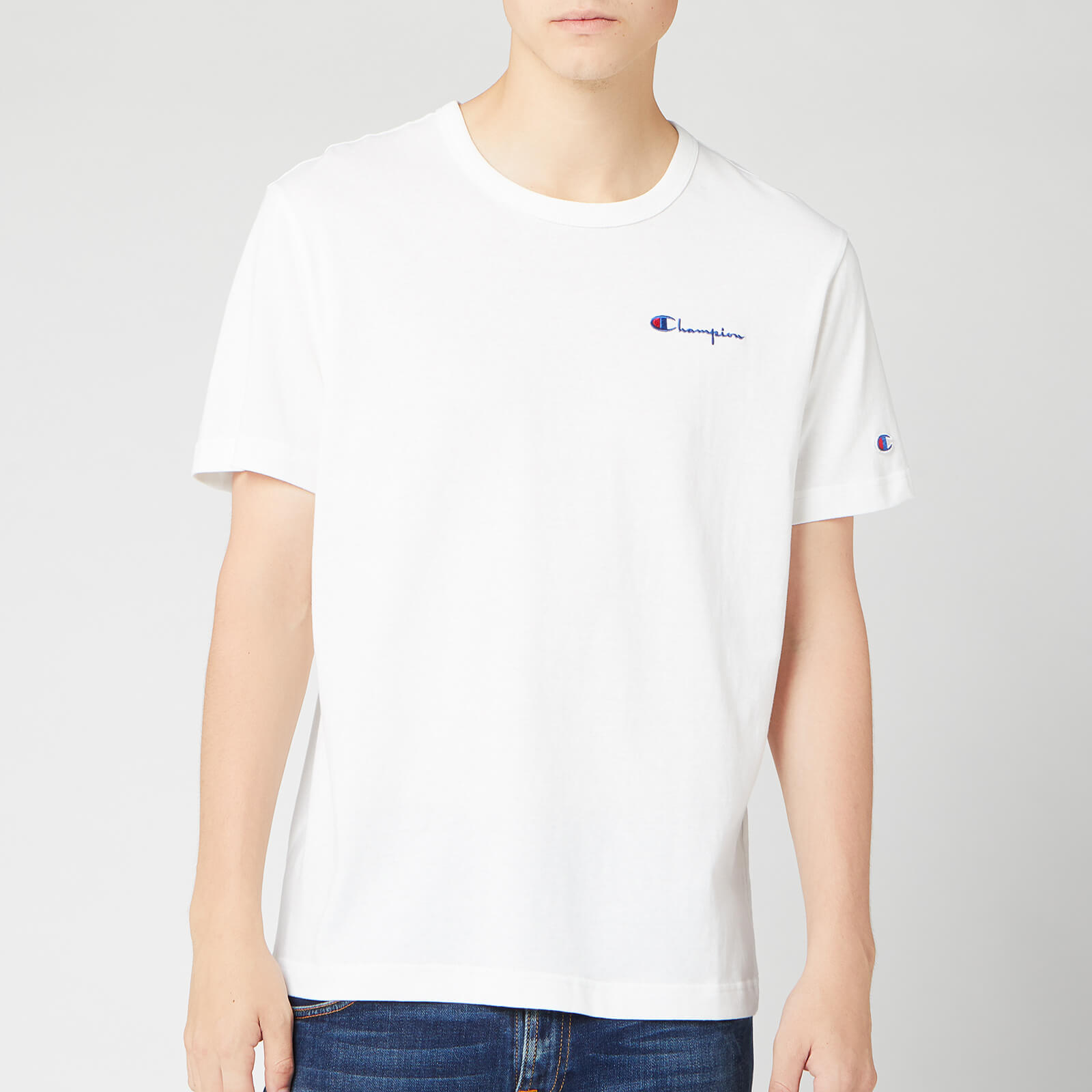 Mens white champion shirt Clearance