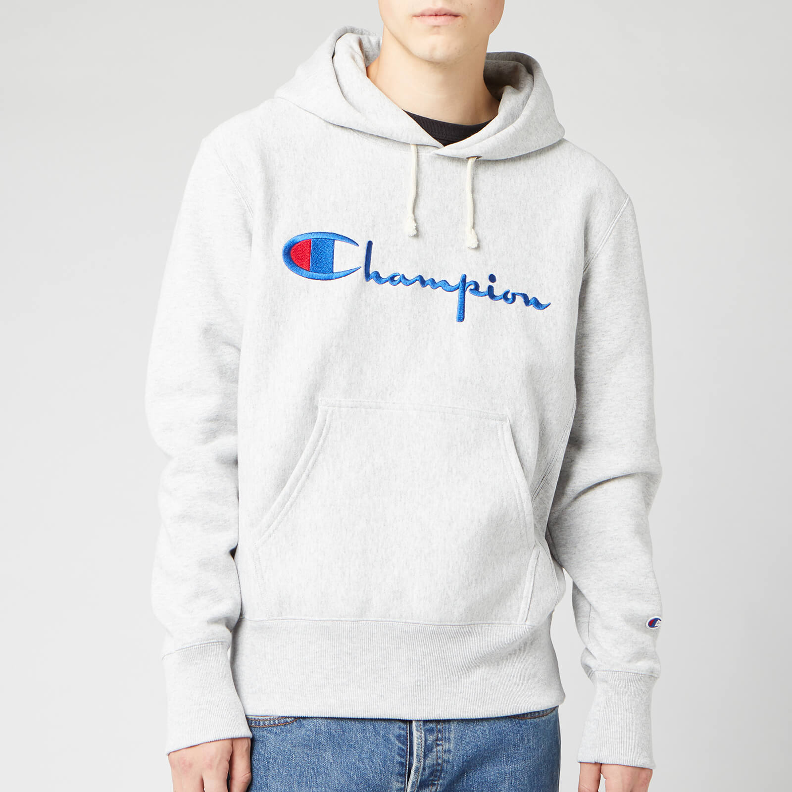 champion hoodie gray men's