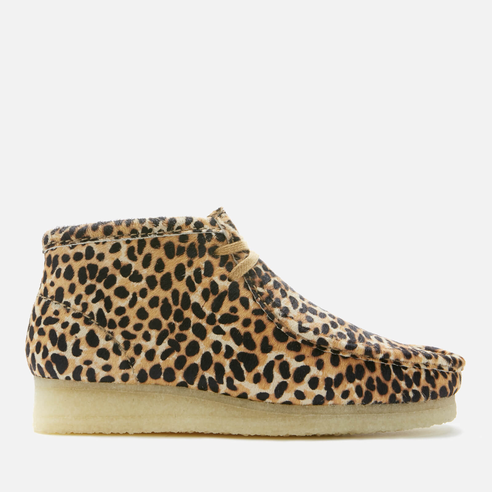 clarks leopard print wallabees