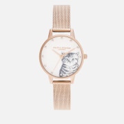 Olivia Burton Women S Eco Friendly Midi Dial Watch Grey Lilac Rose Gold